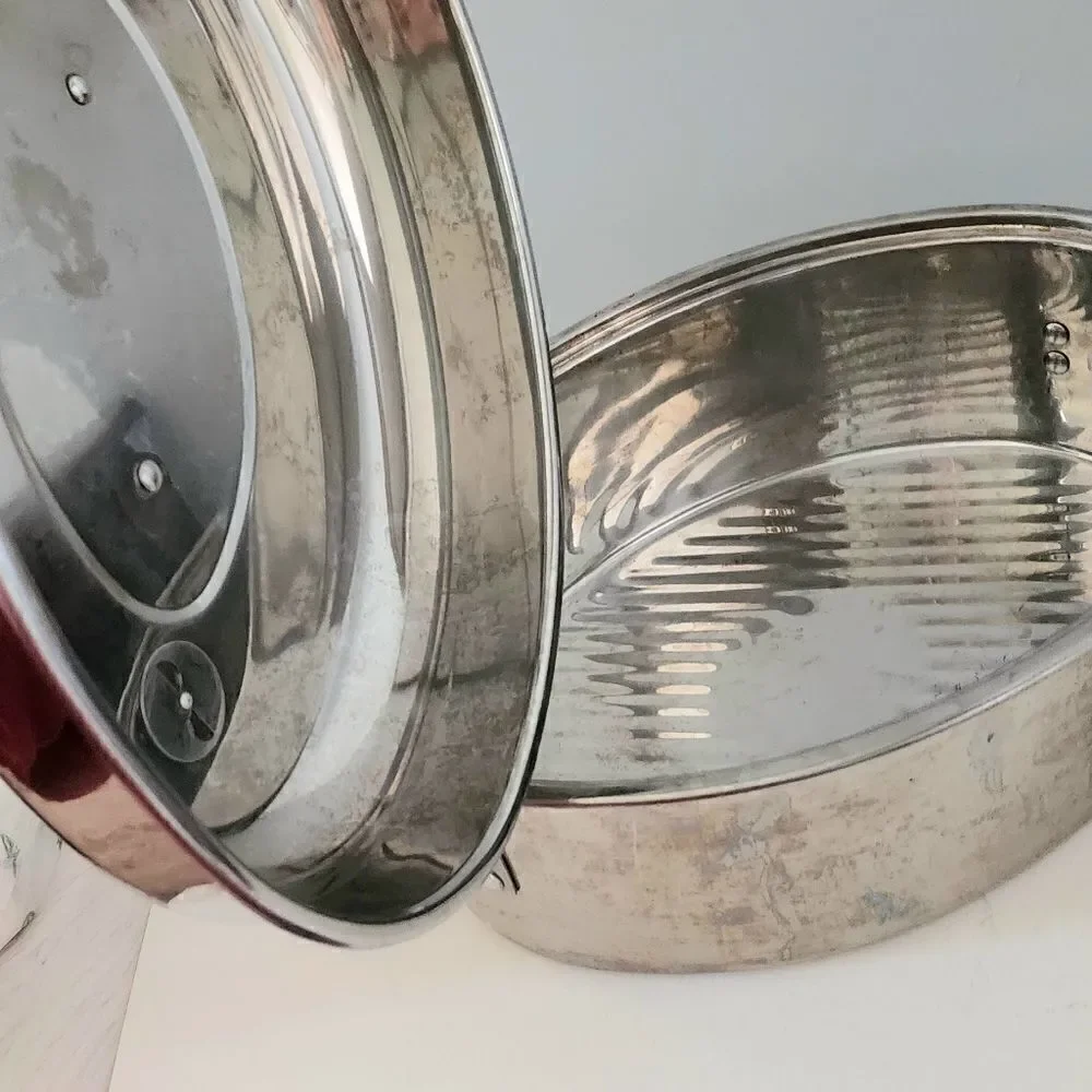 Aluminum turkey roaster pan 11 quart vintage